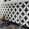 Ambiance Sticker Adesivi Autoadesivi, Decorazioni Murali, Adesivi per Piastrelle per Bagno e Cucina Enzo - 9 Piastrelle Adesive 15 x 15 cm
