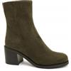 Vegan Shoes Italy VSI ALIA Tronchetti vegan verdi stivaletti tacco largo zip scarpe vegan Made in Italy