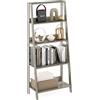 Furinno Scala Scaffale a 5 Ripiani per libreria, Legno ingegnerizzato, Quercia Francese, 5-Tier