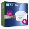BRITA Cartuccia filtro acqua rubinetto MAXTRA PRO Expert anti-tartaro, confezione da 4 per ricarica caraffa filtro formula anticalcare 50% più potente vs All-in-1, ridotto cloro, particelle fini,