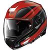 N100-5 ORBITER BIANCO NERO ROSSO CASCO MODULARE NOLAN - Motorrace