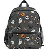 BEUSS Fantasma Teschio Halloween Grigio Zaino per Asilo Nido Prescolare Bambini Studente Bookbag Zainetti per Viaggio Ragazze Ragazzi 2-7 Anni Capretto