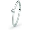 Bliss Anello Rugiada in oro bianco e diamanti 0.03 ct.