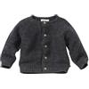 People Wear Organic Cardigan baby in cotone biologico - col. antracite melange