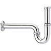 Schläfer 3939500 | Sifone Universale per Lavabo Bagno, Lavello Cucina e Lavatoio Lavanderia, Sifone a S in Ottone Cromato, Misure 11/4, Tubo di Scarico ø 32mm, Sifone Antiodore