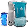 SANIQUEEN.G Uomo Donna Zaino Trail Running Gilet Bambino Zaino Idratazione Zainetto (Arancia - con Una Borraccia Morbida 500ml)