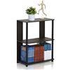 Furinno Libreria, Legno, Marrone (Walnut/Black)