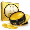 Saborando Korean Skincare - Cuscinetti per occhi in oro 24 K, 60 pezzi, anti-invecchiamento, con vero nano oro, contro occhiaie e gonfiore, umidità intensa, BySaborando