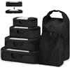 Organizzatori per trolley set da 5 pezzi travel organizer da viaggio borse  valigia. MWS (ROSA): .it: Valigeria