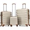 Flight Knight Valigie Rigide in ABS Leggere Con 4 Ruote, Da Cabina E Stiva, Approvate per Oltre 100 Compagnie Aeree Tra Cui Easyjet, British Airways, Ryanair, Virgin Atlantic, Emirates E Molte Altre