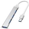 IZyufan Hub USB,4 in 1 Adattatore USB con 1 USB 3.0 & 3 USB 2.0 Mini Hub USB per PC,Laptop,MacBook,Chiavetta USB,Altro Dispositivo