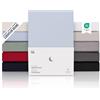 Blumtal Lenzuolo con Angoli una piazza e mezza 140x200 topper in Cotone 150g/m² - Lenzuola letto con Angoli topper - Lenzuolo Sotto con Angoli - Lenzuolo Angoli - altezza materasso 10 cm - in celeste