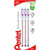 Pentel BK77 Superb penna a sfera punta fine 0,7 mm rosso, 3 pezzi