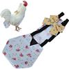 Shanrya Frenma Lavabile Oca Pannolini Vestiti, Pannolini per Animali Pollo Anatra Prevenire Stravasazione per Pollame (S, Fiore Blu)
