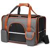Sitayakuma Borsa da Trasporto per Cane Gatto, 45x28x25cm Trasportino Aereo Auto Cane Gatti Taglia Piccola con Tappetino Rimovibile, Ripiegabile Zaino Morbido e Traspirante per Animali Domestici da Viaggio
