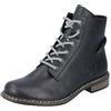 Rieker 71230, Stivali Stringati Donna, Nero, 39 EU