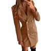 MJGkhiy Donna Giacca da Abito Blazer Aperto Davanti Giacca Jacket Lavoro Giacca Sartoriale Giacca Aperto Davanti Colletto Cappotto Moda Cappotto Cardigan Giacca Corta Donna Elegante