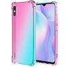 HUANGTAOLI Custodia per Xiaomi Redmi 9AT, Rinforzare la con Angoli Protettiva Silicone Colorato Bumper Cover per Xiaomi Redmi 9AT