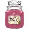 YANKEE CANDLE Candela profumata in giara Media | Armonia di Frutti Rossi | Durata Fino a 75 Ore