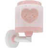 Dalber lampada applique da parete per bambini Baby Dreams Cuore rosa