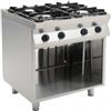 CASTA Cucina a gas 4 fuochi aperta - Potenza bruciatori 2 kW 3.5 + 2 kW 6 - Cm 80 x 70 x 85 h