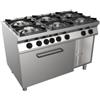 CASTA Cucina a gas 6 fuochi con forno elettrico - Potenza bruciatori 3 kW 3.5 + 3 kW 6 - Cm 120 x 70 x 85 h