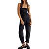 Vioyavo Pantaloni Lunghi in Denim con Bretella Pagliaccetti da Donna Salopette Jeans con Bretelle in Denim Jeans da Donna in Denim Lavato Pantaloni Lunghi (Nero, XXL)