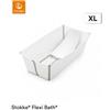 Stokke Flexi Bath vaschetta da bagno pieghevole X-Large con supporto Newborn omaggio - White