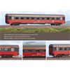 ACME 52581 EUROFIMA PRIMA CLASSE Z1, carrelli SGP Livrea rosso/grigio scuro OBB