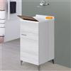Shally Dogan Mobile Lavatoio Grigio Koala 1 Anta 45 cm Lavabo Resina Asse Legno per Lavaggio