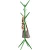 BAKAJI Attaccapanni Appendiabiti a Piantana in legno di Pino 8 Ganci Verde 58x58x175cm