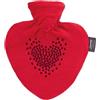 Fashy Bottiglia calda con rivestimento e ricamo, colore rosso, 0,7 l
