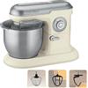 DCG Impastatrice Planetaria Ciotola Acciaio Inox 6,5L Impastatore Robot 1200W Crema