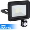 BAKAJI Faro LED 30W Luce Alta Luminosita 2550lm Faretto esterno con Sensore Movimento
