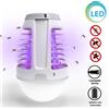 BAKAJI Zanzariera Elettrica Torcia Lampad LED Campeggio Anti Zanzare Batteria Litio USB