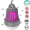 BAKAJI Zanzariera Elettrica Torcia Lampada LED da Campeggio Anti Zanzare Batteria AAA
