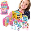 BAKAJI Distributore Dolci Playset Supermercato Giocattolo Bambini con Bambola Accessori