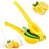 BAKAJI Spremiagrumi Manuale a Pressione da Tavolo Per Spremi Agrumi Limone Lime Giallo