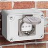 BAKAJI Presa Shucko Elettrica Cassetta Parete Muro Esterno Giardino Impermeabile IP65