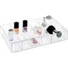 BAKAJI Contenitore Organizer Portatrucco in Plastica 14 Scomparti Porta Trucchi Make Up