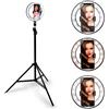 GRUNDIG Anello Luminoso Treppiedi Luce Selfie Tik Tok LED Lampada Ring Light Video 20cm