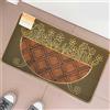 BAKAJI Tappeto Zerbino Fiori 45x75cm in Gomma e Fibra Cocco 4 Colori Ingresso Casa
