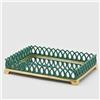 EDG Vassoio Natalizio con Specchio Rettangolare: 40x30 cm, Verde