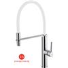 Crolla Miscelatore Crolla 596 CR Monocomando lavello con doccia estraibile monogetto bocca girevole 360°