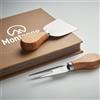 Casa personalizzati Set coltelli da formaggio in acciaio inox e legno personalizzate o neutre