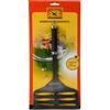 BAKAJI Spatola Barbecue Per Pesce Acciaio Inox Colore Nero Soft Grip Grigliate