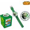 KIDS EUROSWAN Orologio da Polso Analogico Star Wars Yoda 4in1 Salvadanaio Portafoto Kids Euro