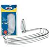 ARTEX Mensola Ovale da Bagno Doccia a Parete Muro Acciaio Zama Cromata 32x13x12 Artex