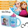 DISNEY Portavivande Porta Pranzo Cibo 150GR Disney Frozen + Borraccia 400ML Elsa Anna
