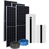 Kit fotovoltaico da 6,25 kW composto da Inverter Ibrido e pacco batteria da 20kWh Clivet + nº15 pannelli Sunerg X-CHROS L da 415 Watt e kit cavi per collegamento batterie